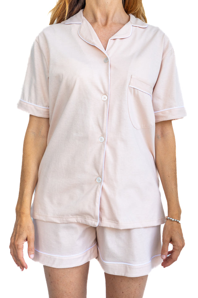 Pigiama jersey avorio