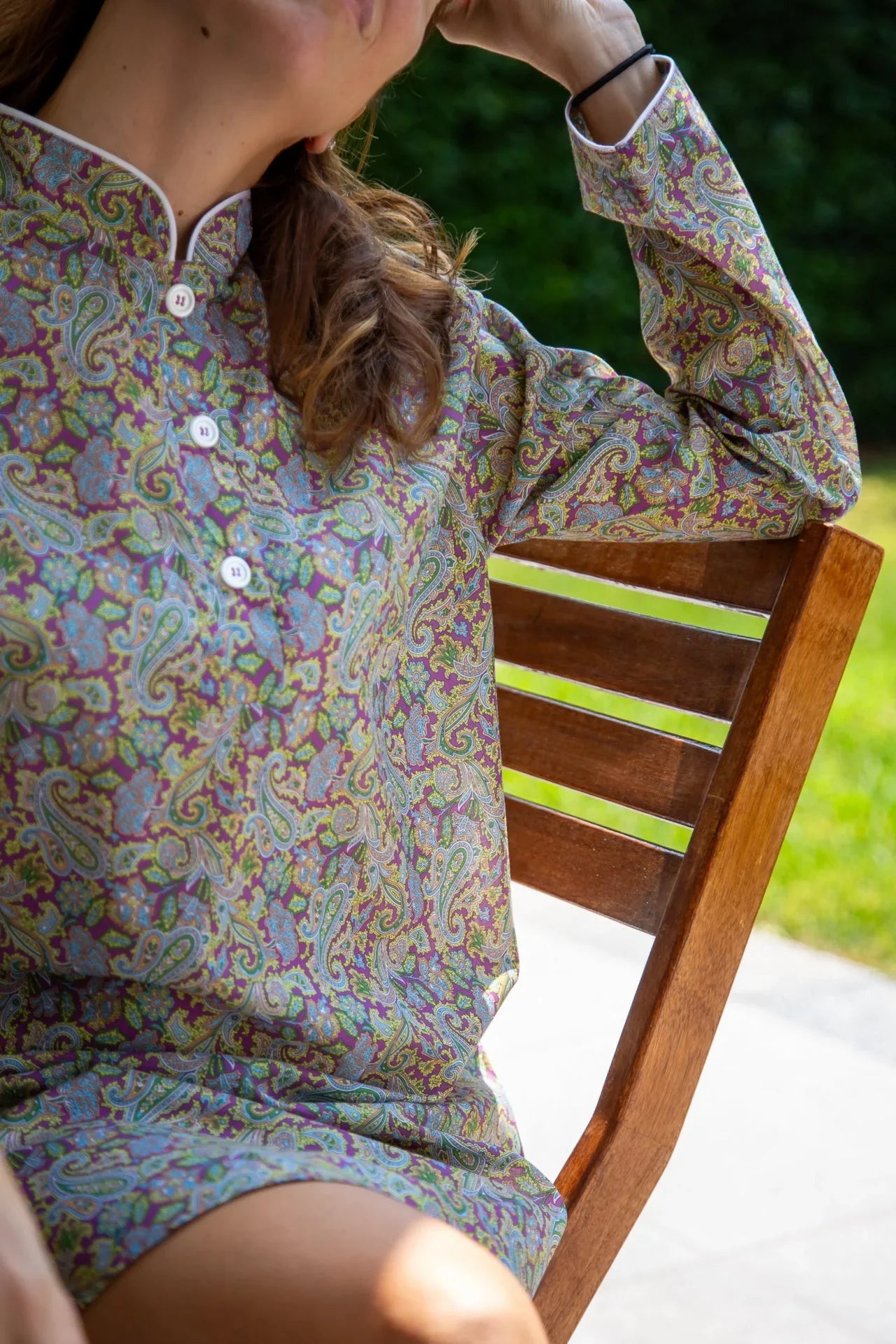 Camicia notte paisley - foto 3