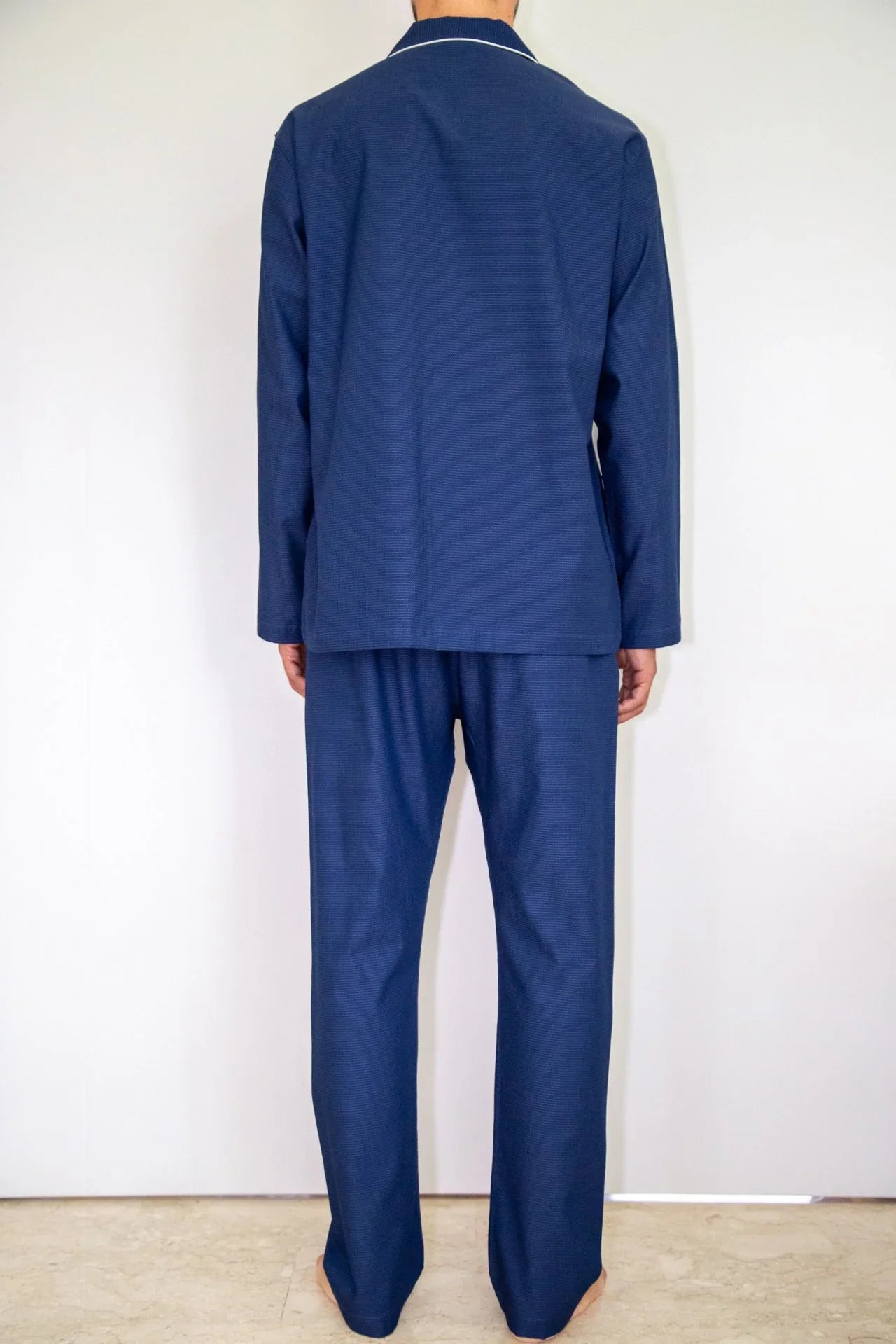 Pigiama azzurro jacquard - foto 3