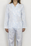 Pigiama donna fiori azzurro - foto 2