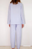 Pigiama donna riga celeste - foto 2