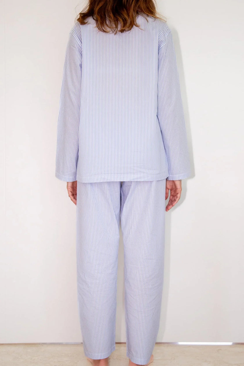Pigiama donna riga celeste - foto 2