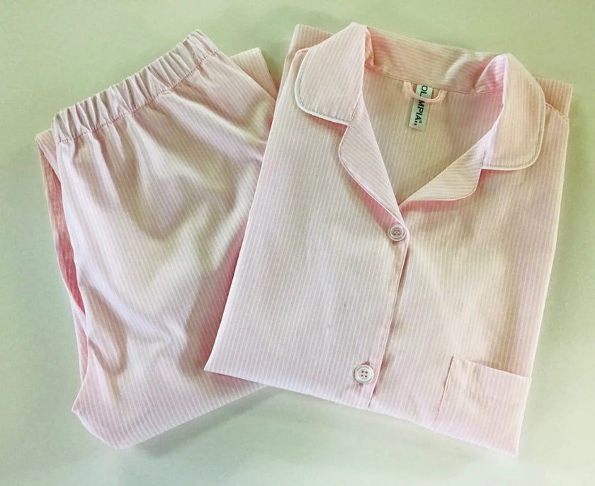 Pigiama donna riga rosa - foto 3