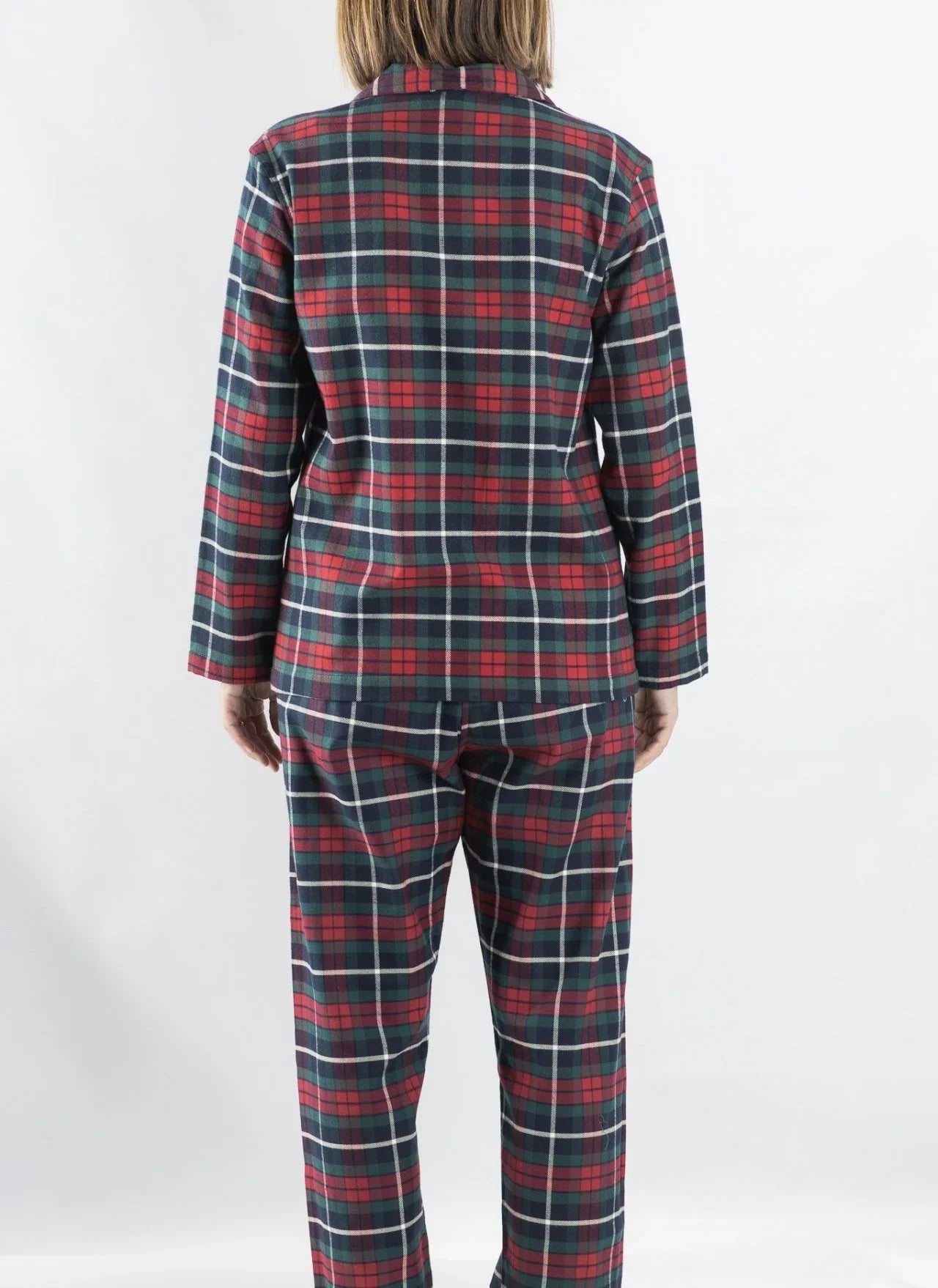 Pigiama flanella tartan rosso - foto 2