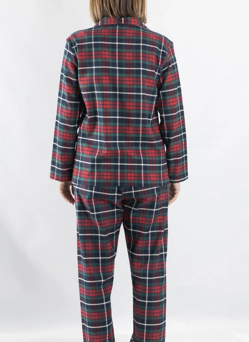 Pigiama flanella tartan rosso - foto 2