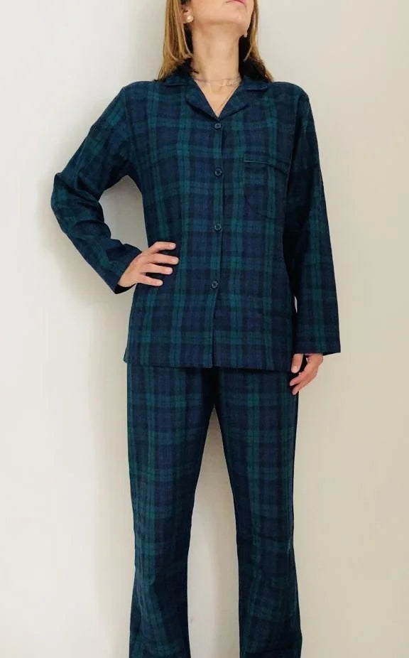 Pigiama flanella tartan verdone