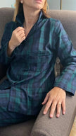 Pigiama flanella tartan verdone - foto 2