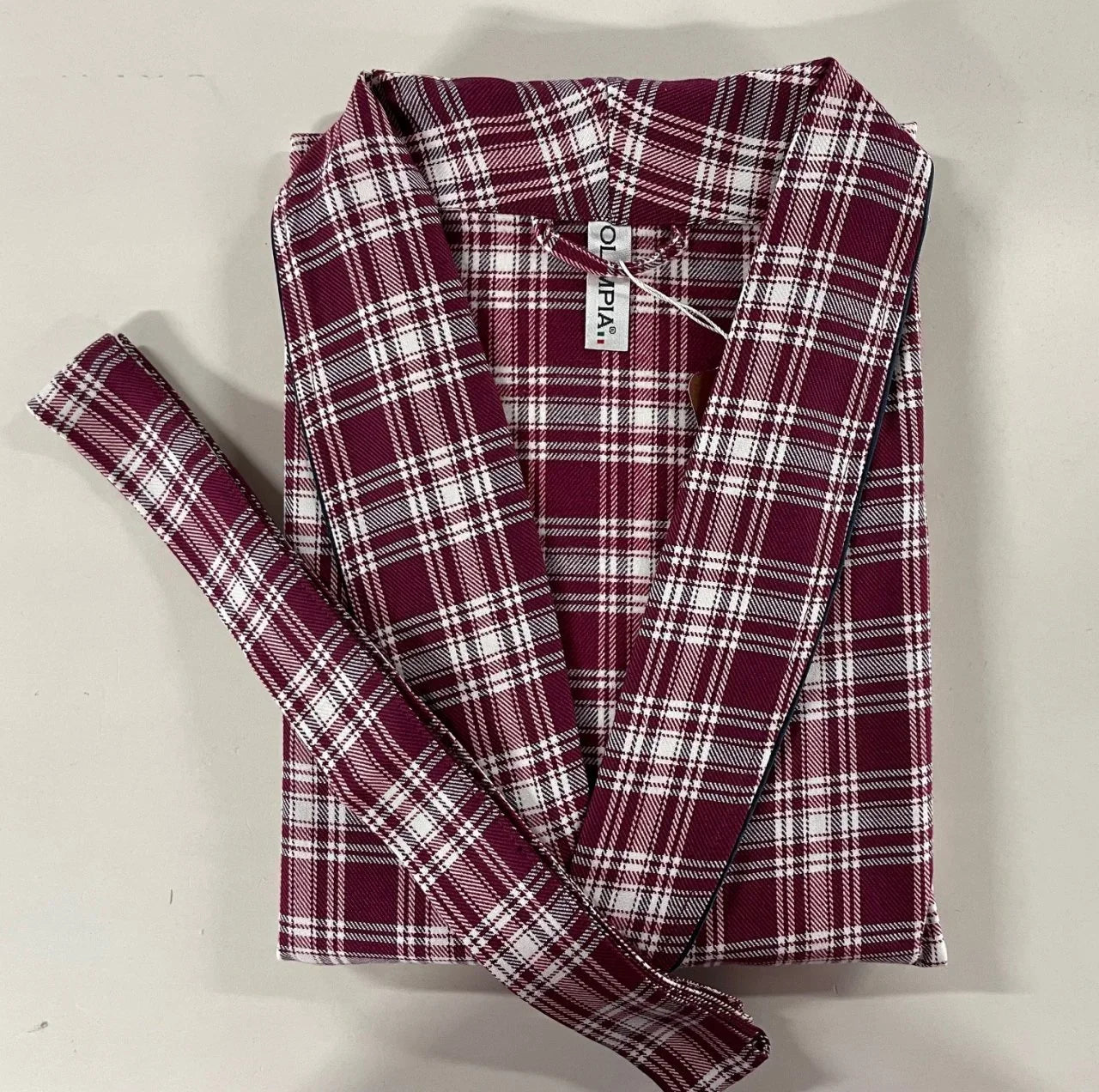 Vestaglia tartan burgundy