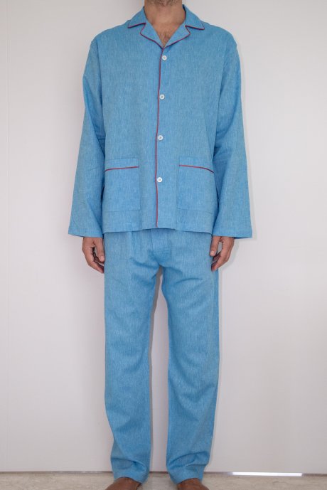 Copia di Pajama stripe light blue